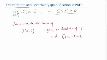 Introduction to PDE based optimization and uncertainty quantification