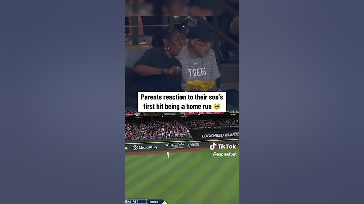#MLB #Baseball  parents react to their son first hitting being a home run