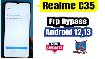 Realme C35 Frp Bypass (Rmx3511) Android 12 ,13 100% Working Method 2025 Update Without PC 