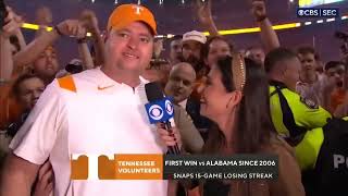 Tennessee Vol fan's reactions during the game winning kick against the Alabama Crimson Tide  2022