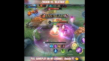 ZHUXIN VS. BEATRIX! -MLBB🔥 #mlbbshorts #mlbbhighlights #mlbbcreatorcamp #mlbb #shorts