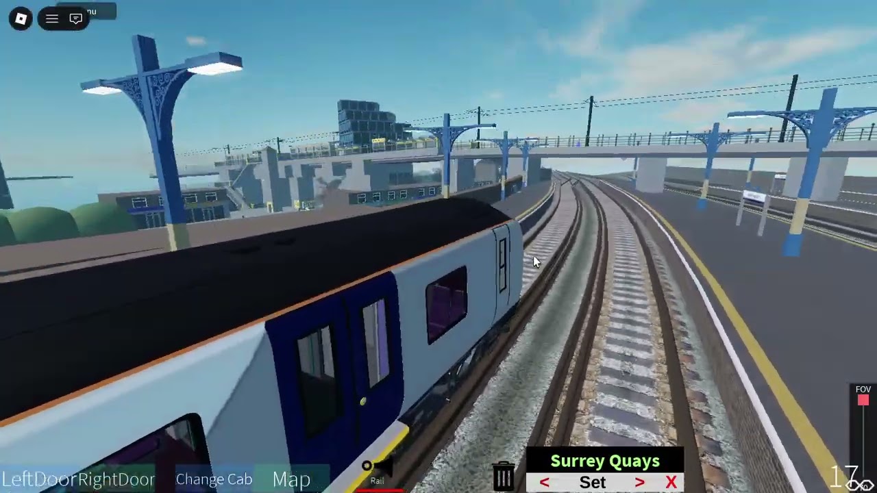 Roblox Bathwick and Somerset Overground train from Ashton Locks to Surrey Quays
