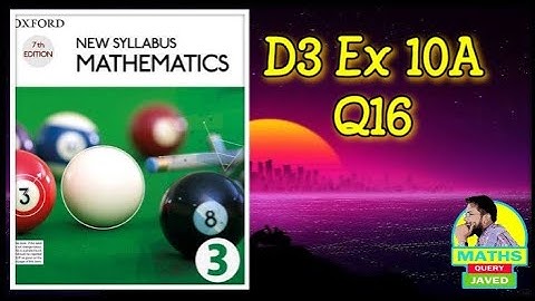 Q16 || Ex-10A || D3 || Arc length, Area of sector, and Radian measure in Urdu/Hindi