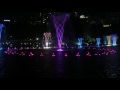 Water light music dancing fountains at KLCC, Malaysia