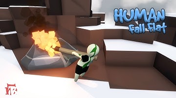 Human Fall Flat - Cold At The End Level Walkthrough | Custom Map | Steam Workshop | Full Gameplay
