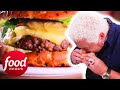 &quot;That&#39;s Dynamite!&quot; Guy Fieri Bites Into A Juicy Bison Burger  | Diners, Drive-Ins &amp; Dives