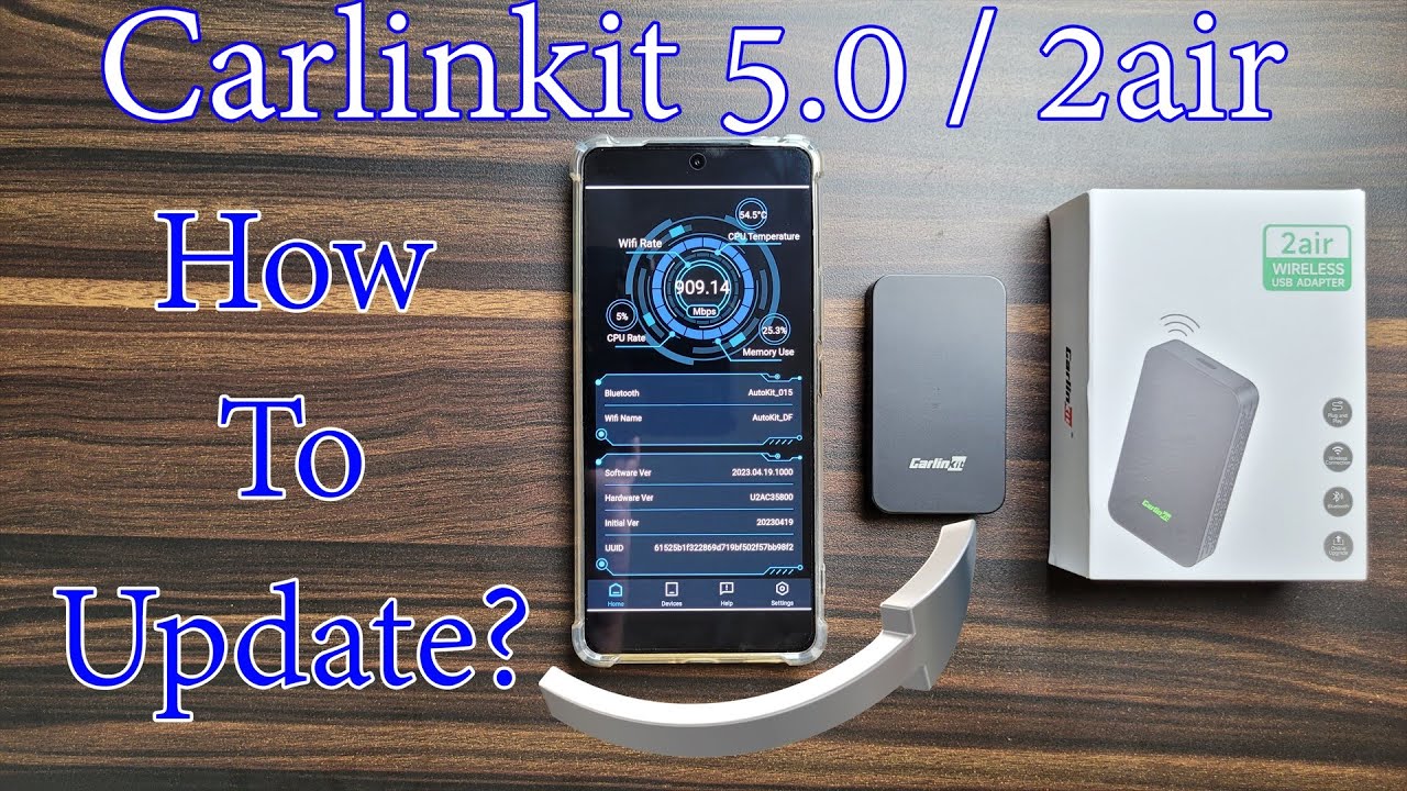 Update Software Version of Carlinkit 5.0/2air  Wireless Adapter for  CarPlay & Android Auto 