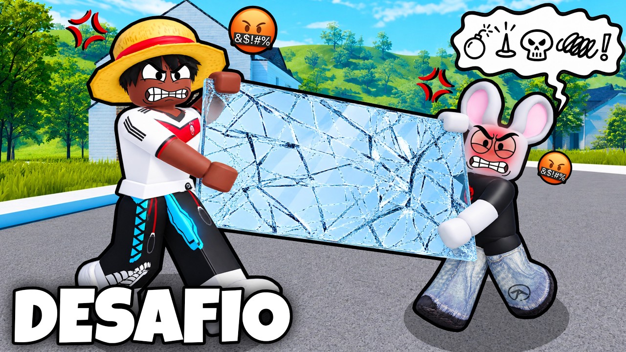 PERDI A AMIZADE COM O LARRYZINHO DEPOIS DESSE DESAFIO DO VIDRO NO ROBLOX!
