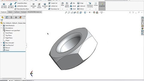Solidworks Tutorial | Butterfly valve nut | CAD Crunch