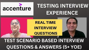 Accenture Testing Interview Experience | Real Time Interview Questions and Answers