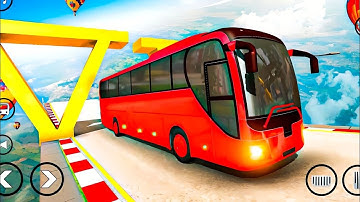 Bus Driving Simulator 2024 - Mega Ramp Bus Driving - Bus Stunt Racing 3D - Android Gameplay