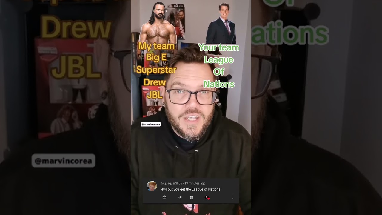 Матч 4 на 4 WWE против Лиги Наций. 