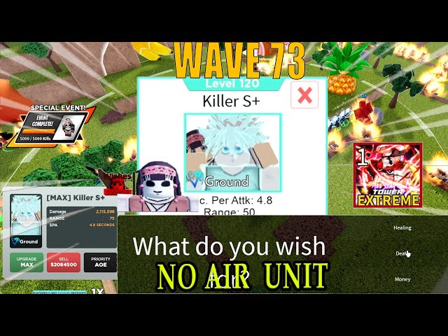 Killer S+ (Killua and Alluka), Roblox: All Star Tower Defense Wiki