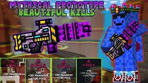 Pixel Gun 3D. Beautiful kills with Mythical Prototype [New Year special video]