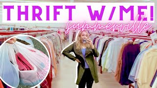 Come Thrift with Me in Summerville, SC! +Thrift Haul *lots of vintage gems, dark academia vibes!*