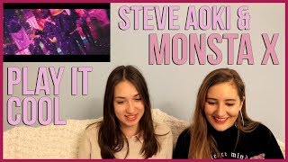 STEVE AOKI \& MONSTA X - PLAY IT COOL MV REACTION