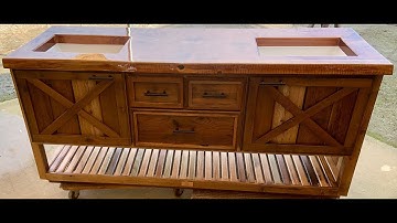 Rustic Reclaimed Wood Bathroom Vanity Build Part 2