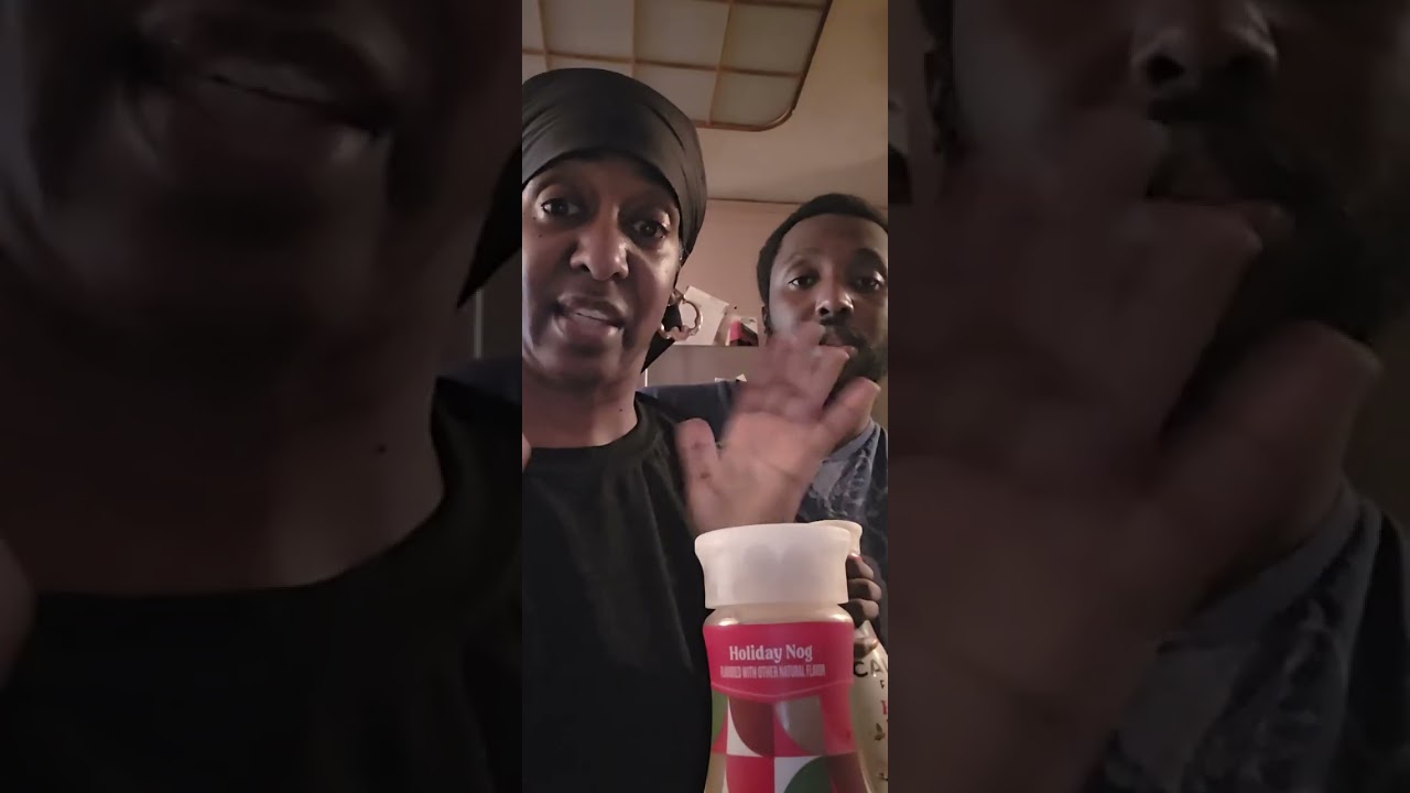 Trying Holiday Eggnog "Almond Milk" AUTISM ❤️💛💚💙