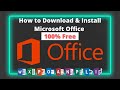 How to Download & Install Microsoft Office for free | Word | PowerPoint | Excel | 2021