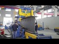 Automatic h beam welding line