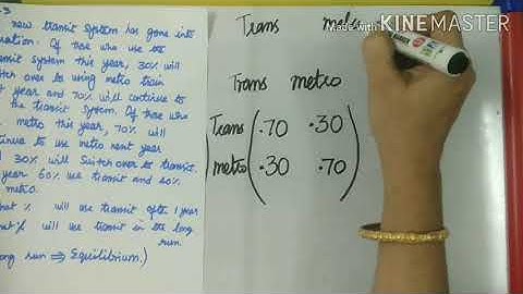 Class 12| Business Maths|Ex1.3-2 | BM 9| Transition Probability Matrix And Shares At Equilibrium