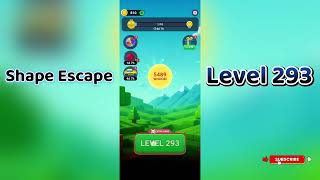 🔥 Shape Escape Level 293 Walkthrough | Can You Solve It? 🧠💥