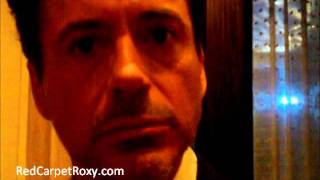 Famous Robert Downey Jr. interviewed by Red Carpet Roxy Profile