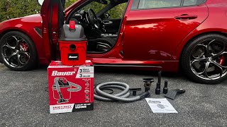 Harbor Freight BAUER 3hp Shop Vac | Compact Performance & Value For Auto Detailing