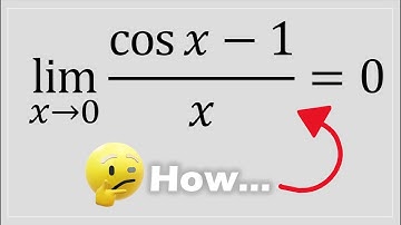 How to Find The Limit of (cos x - 1) / x  Proof