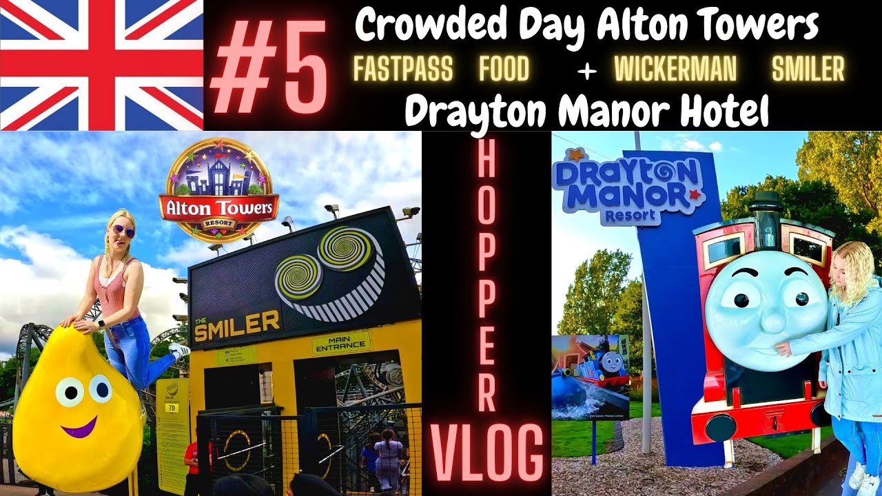 5 UK Tour 2023 / Crowded Alton Towers / Drayton Manor Hotel / Vlog