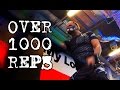 Over 1000 reps  1117 reps line hits with training mask 20