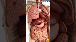 Internal View Of Elephant 🐘 Digestive System Animation/ Animal Anatomy /Animals AI ART/92