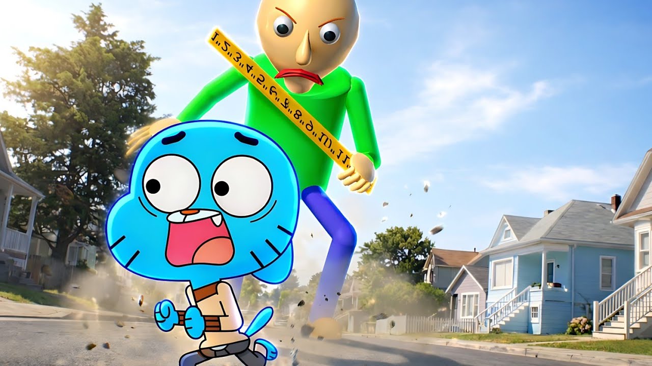 Gumball x Baldi Ultimate Crossover (Sora 2)