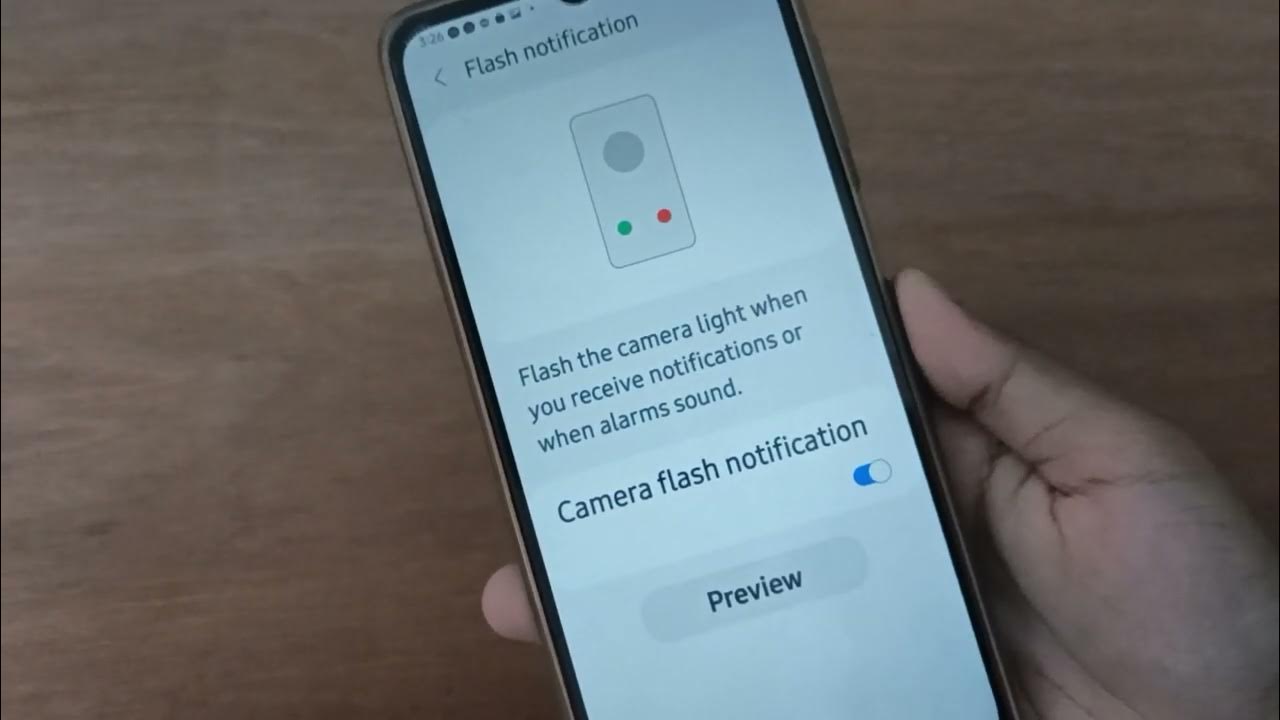 How to turn off camera flash notification on samsung galaxy Ao3 core