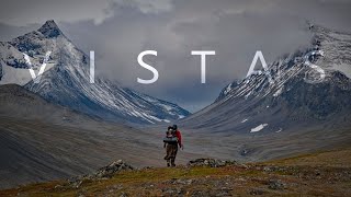 MONSTER STORM in the Mountains! Beautiful Sweden VISTASVAGGE Autumn hike [SILENT][4K][2023]