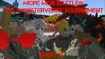 The Monsterverse Tournament (Godzilla vs Kong Addon) PART 1: MCPE MOB BATTLES!
