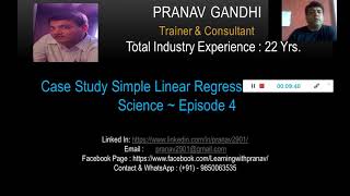 Case Study On Simple Linear Regression in Data Science & Machine Learning Episode 4