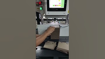 RONGDA SSemi-auto Iron sheet pasting machine for cardboard case maker
