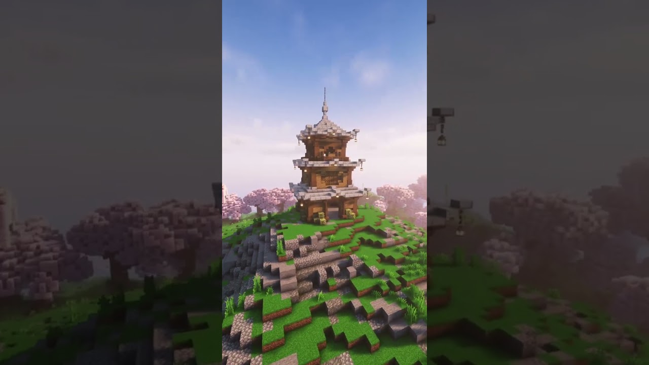 I Recreated AdieCraft's Small Pagoda On Bedrock