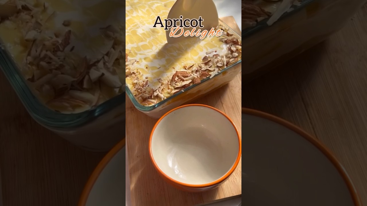 Apricot delight recipe| Easy Apricot truffle dessert 