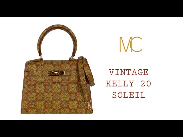 Hermes Vintage Mini Kelly 20 Sellier Soleil Bag Box Leather Gold Hardw –  Mightychic