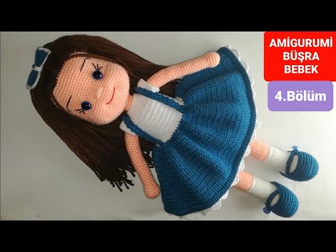 Amigurumi Büşra Bebek Yapımı - Kol ve Yüz Şekillendirme Yapılışı 4/7 (Gül Hanım)