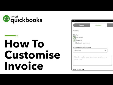 Video: Hvordan endrer jeg fakturamelding i QuickBooks?