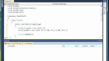 15 05 Two Dimensional Arrays   Part 1