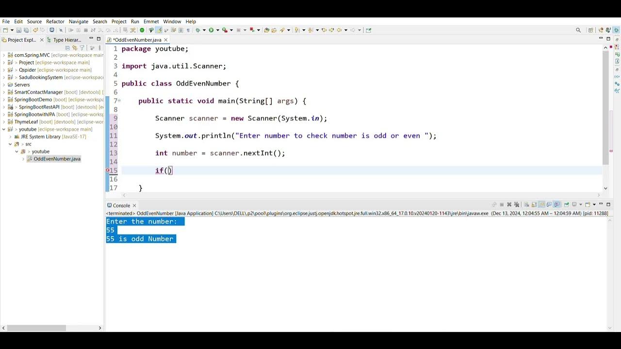 How To Find Number Is Even or Odd in java Language - YouTube