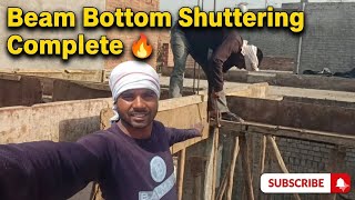 आज किया Beam Bottom Shuttering का काम 😲 | Construction Site Vlog | Block Work