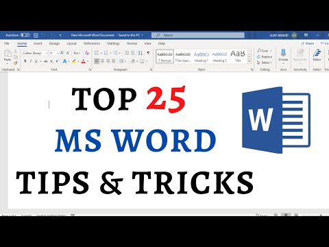 Top 25 Microsoft Word Tips and Tricks