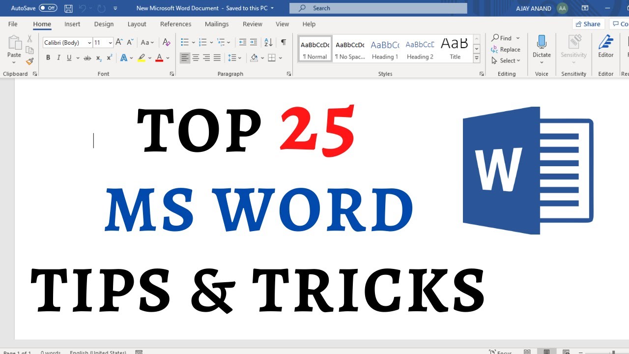 Top 25 Word 2016 Tips and Tricks