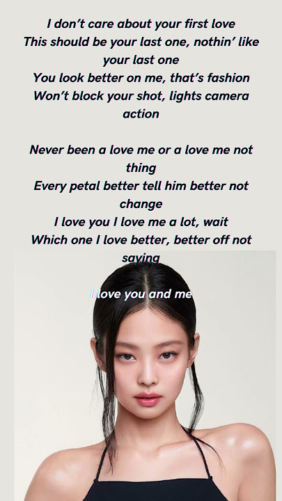 Jennie “You and Me” easy rap #kpop #jennie #kimjennie #blackpink #youtube # you #me #shorts #short