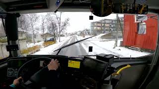 [Onboard] A Little Bit Of Snowy Conditions On Line 28 - Volvo 8900 15M